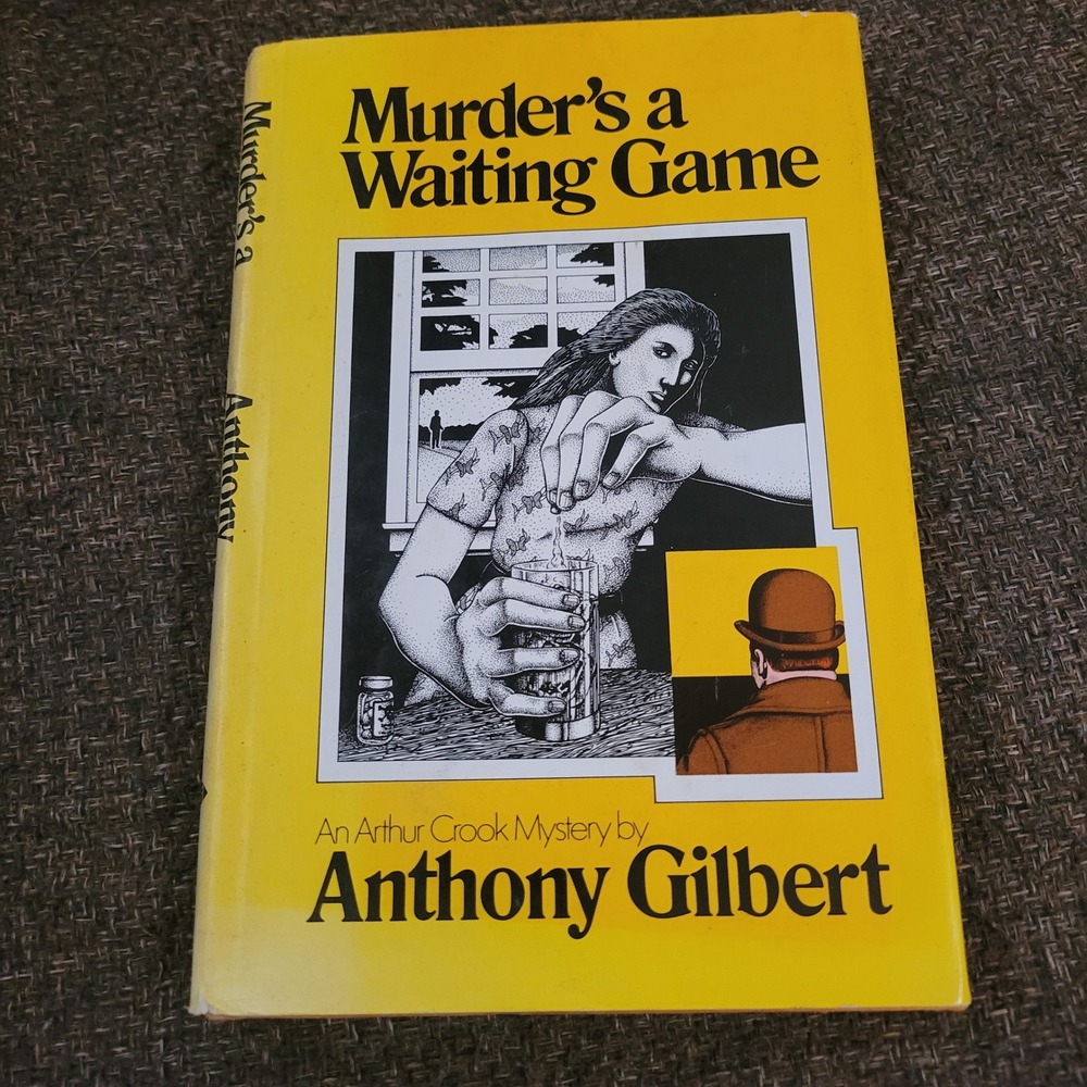 Random House Murders a Waiting Game Book Adult Yellow Good Arthur Crook Mystery